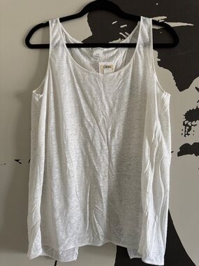 Club Monaco White Scoop Neck Tank Top